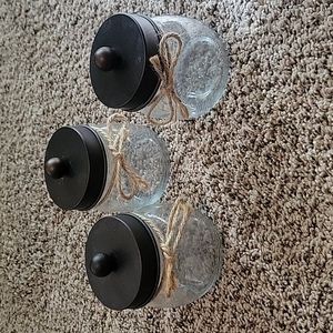 Small glass jars